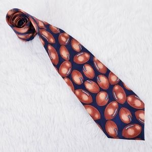 Phineas Creed Football 100% Polyester Men Necktie Size 58x3.5 - NWOT